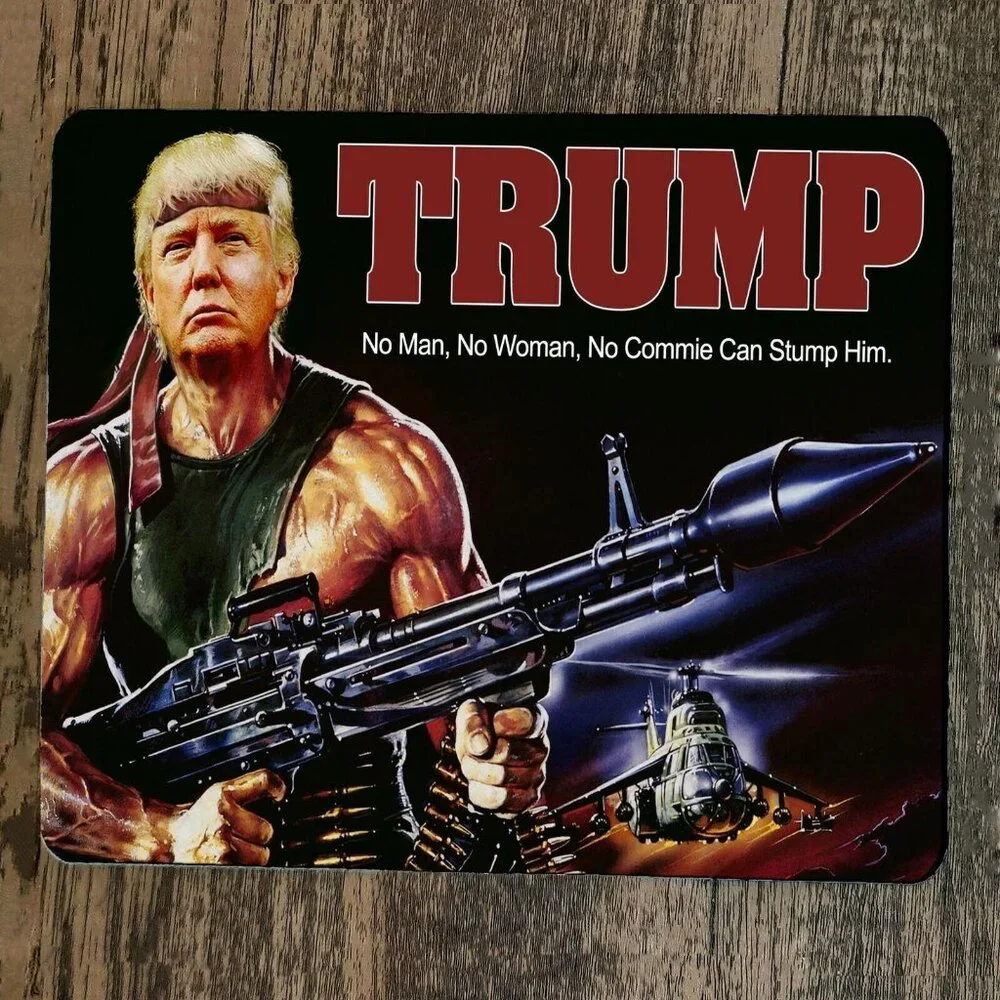 Mouse Pad Rambo Trump Donald‎